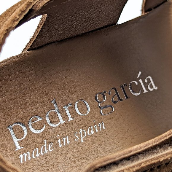 Pedro Garcia Wmn Jouri Platform Brown Suede Lug Wedge Sandals sz 11.5US 42EUR - Picture 7 of 11